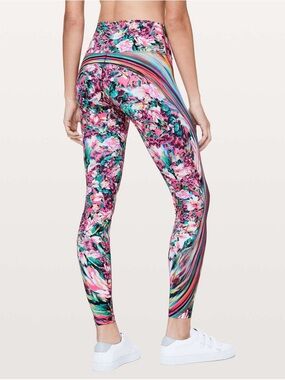 lululemon athletica Floral Rainbow High-Rise Leggings - Pink Multi